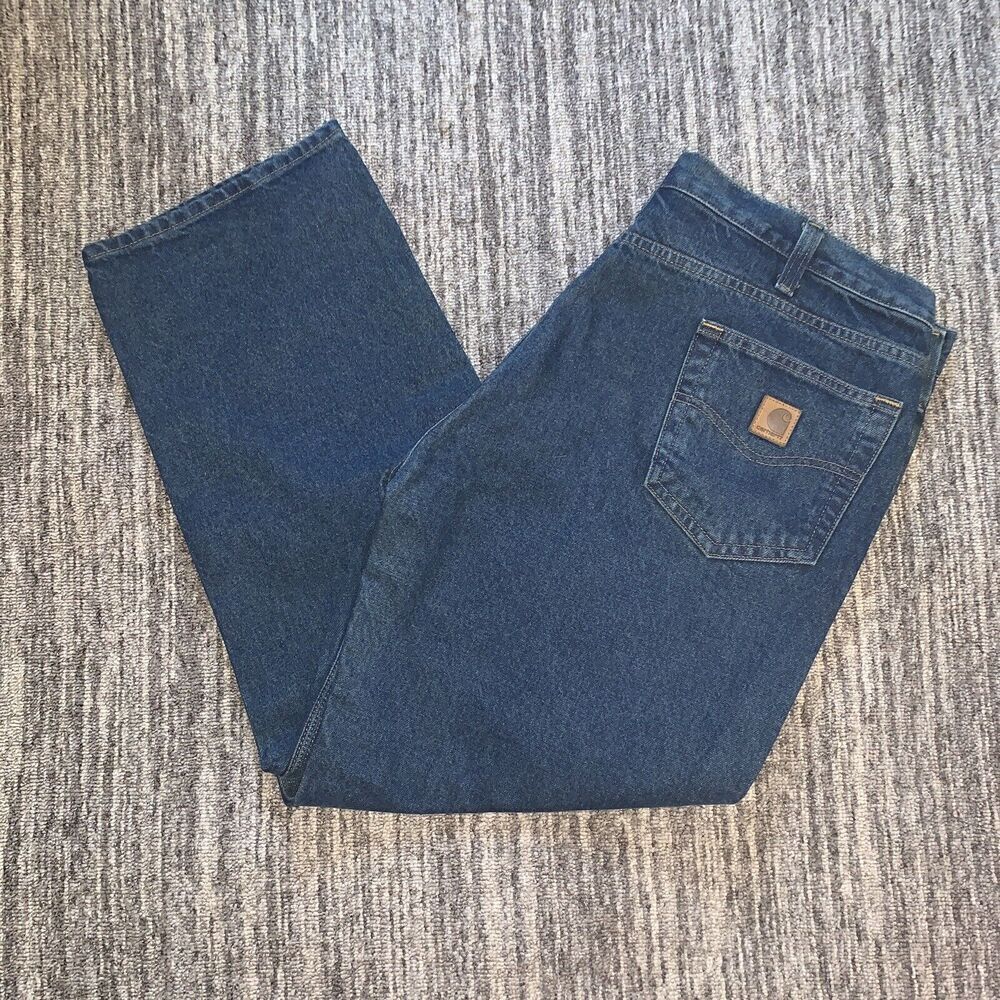 Carhartt Men's Straight Jeans - Dark Blue